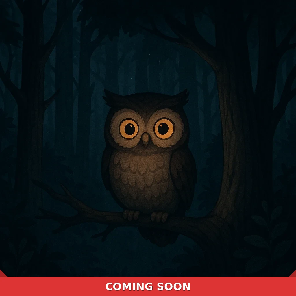 Owl in the Dark Forest
